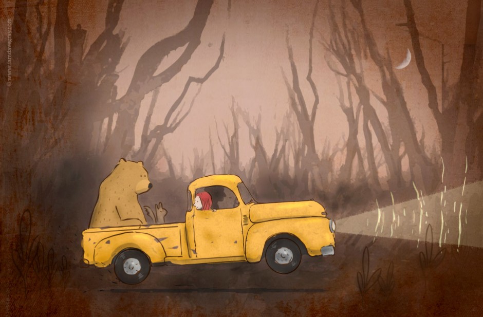 Dave Gray Illustration The Long Way Home